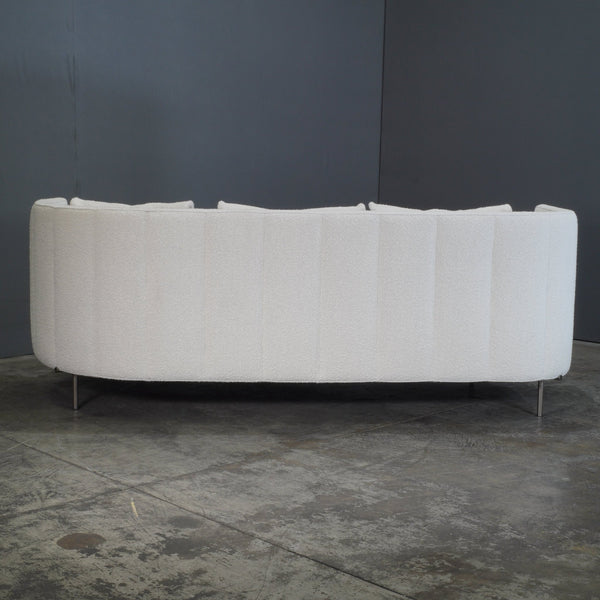 Minotti Torii Angled Low Sofa in Boucle by Nendo @ REHAUS