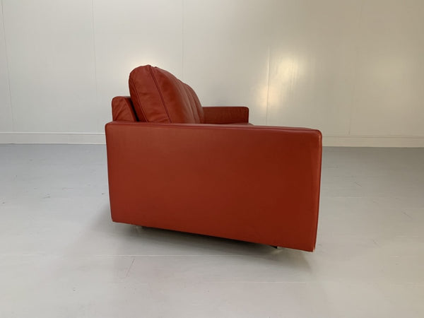 Moroso Hyde Park Sofa & 2 Armchair Suite - In Red Pelle Leather @ REHAUS