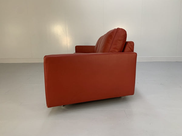 Moroso Hyde Park Sofa & 2 Armchair Suite - In Red Pelle Leather @ REHAUS