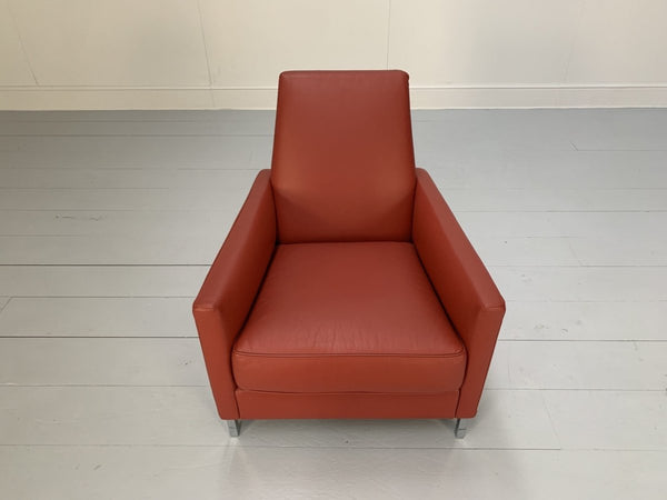 Moroso Hyde Park Sofa & 2 Armchair Suite - In Red Pelle Leather @ REHAUS