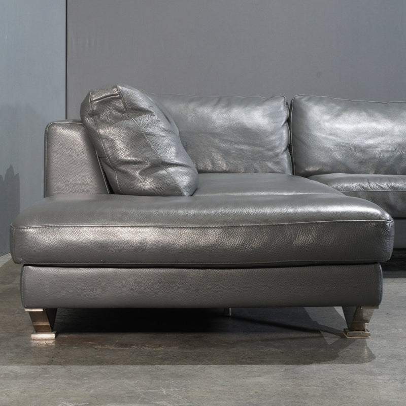 Natuzzi Leather Relevè 2572 Sofa @ REHAUS