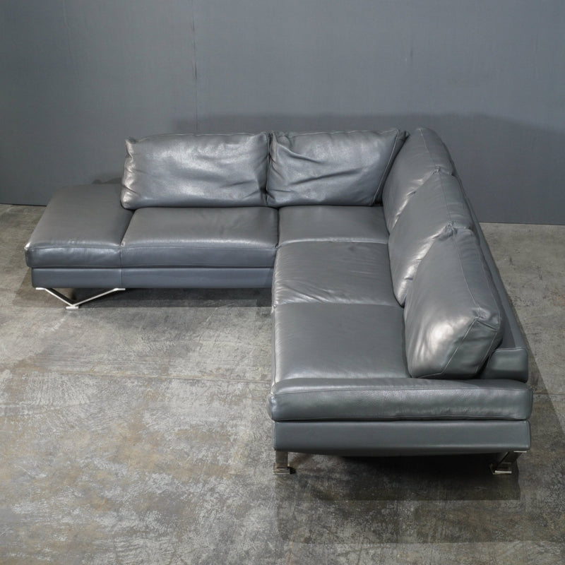 Natuzzi Leather Relevè 2572 Sofa @ REHAUS