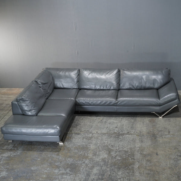 Natuzzi Leather Relevè 2572 Sofa @ REHAUS