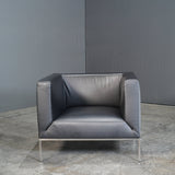 Paari Design Black Leather Armchair @ REHAUS