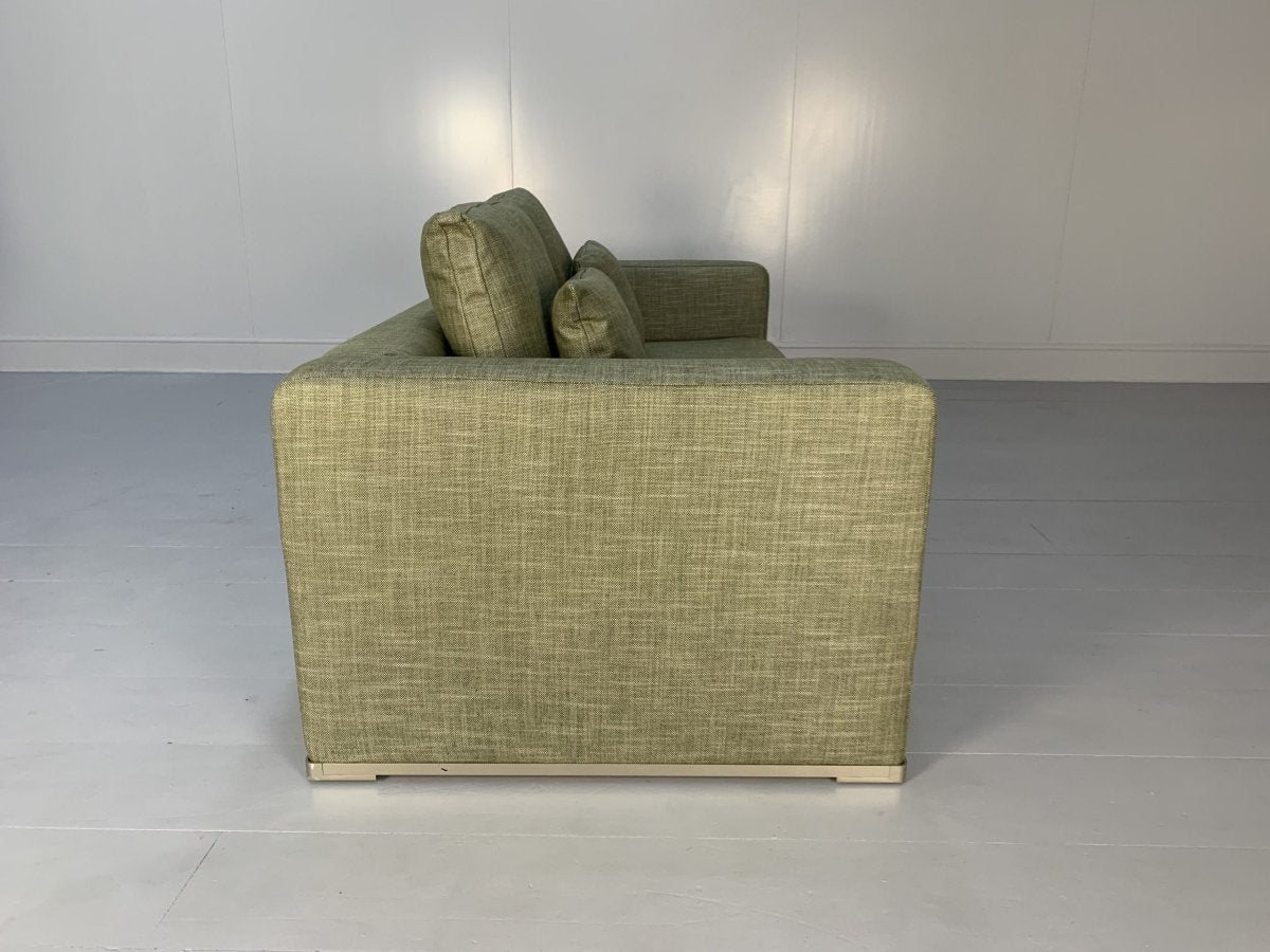 Pair of B&B Italia Omnia Sofas - 2.5 - Seat - In Pale Green Linen @ REHAUS