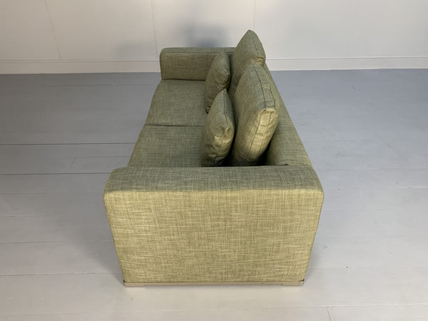 Pair of B&B Italia Omnia Sofas - 2.5 - Seat - In Pale Green Linen @ REHAUS