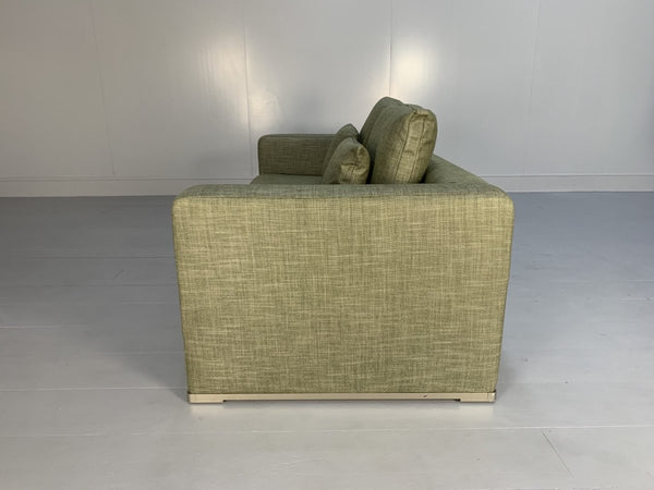 Pair of B&B Italia Omnia Sofas - 2.5 - Seat - In Pale Green Linen @ REHAUS