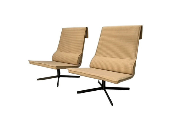 Pair of B&B Italia VVD Armchairs - In Cashmere Wool