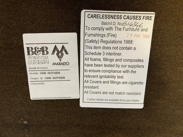 Pair of B&B Italia VVD Armchairs - In Cashmere Wool @ REHAUS