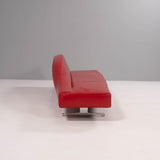 Pair of Cassina Asped Red Leather Sofas By Jean - Marie Massaud, 2005 - REHAUS - Jean - Marie Massuad