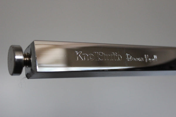 Pair of Knoll Studio Florence Knoll Lounge Chairs Armchairs - In Black Volo Leather @ REHAUS