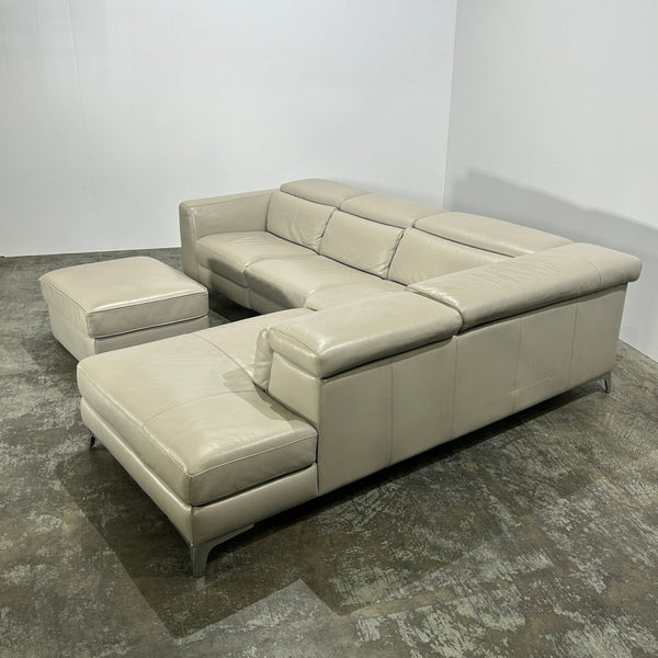 Pensiero Electric Recliner Corner Sofa & Footstool by Natuzzi Editions @ REHAUS