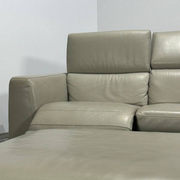 Pensiero Electric Recliner Corner Sofa & Footstool by Natuzzi Editions @ REHAUS
