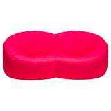 Pierre Paulin for Ligne Roset Pink Fabric 2 Seater Pumpkin Loveseat Sofa - REHAUS - Pierre Paulin