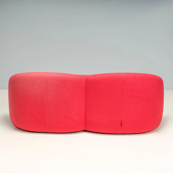 Pierre Paulin for Ligne Roset Red Fabric 2 Seater Pumpkin Loveseat Sofa - REHAUS - Pierre Paulin