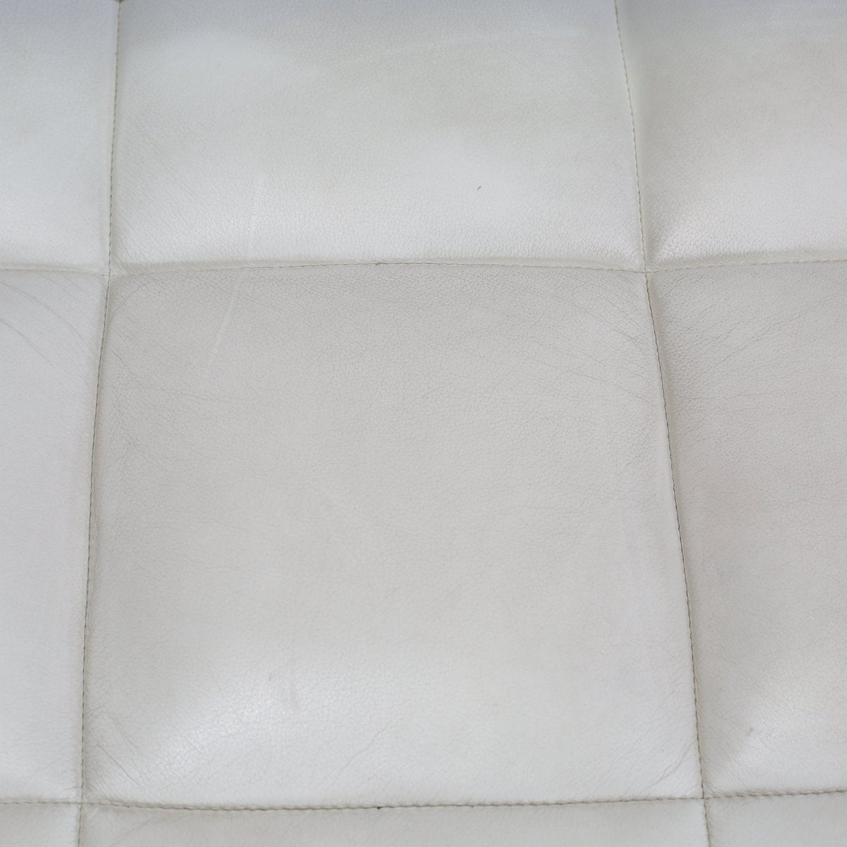 Poltrana Frau Hydra Castor Leather Sofa by Luca Scacchetti - Cream Cushion and Brown Frame @ REHAUS