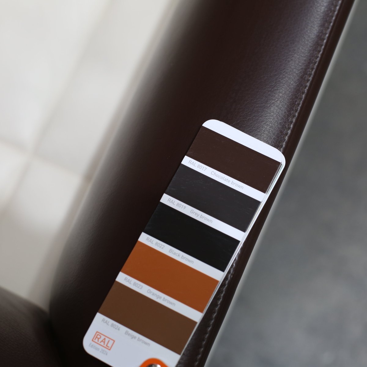 Poltrana Frau Hydra Castor Leather Sofa by Luca Scacchetti - Cream Cushion and Brown Frame @ REHAUS