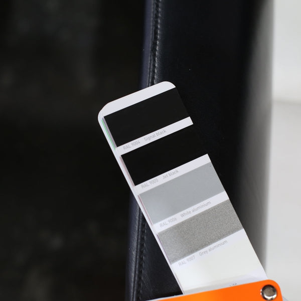 Poltrana Frau Hydra Castor Leather Sofa by Luca Scacchetti - White Cushion and Black Frame @ REHAUS