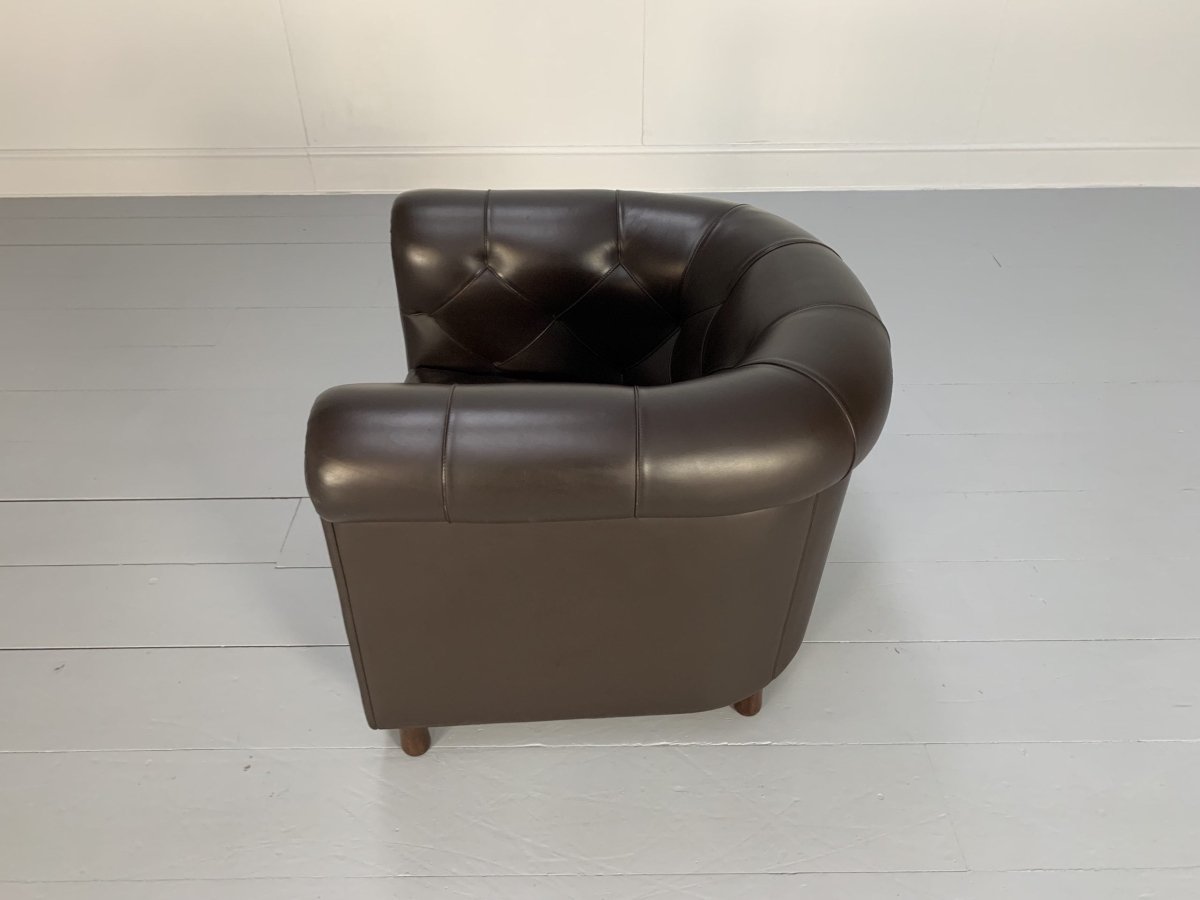 Poltrona Frau Arcadia Armchair - In Pelle Frau Dark Brown Leather @ REHAUS