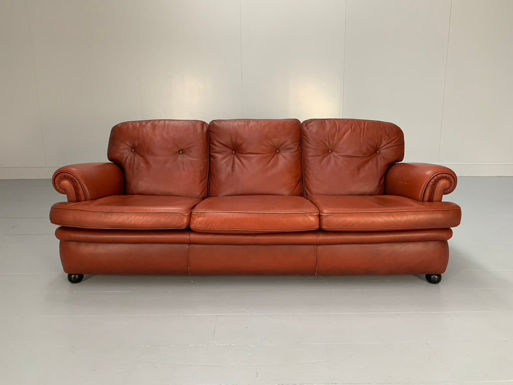 Poltrona Frau Dream 3 - Seat Sofa - In Oxblood Heritage Leather @ REHAUS