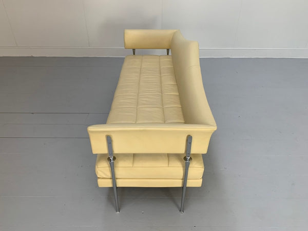 Poltrona Frau Hydra Castor 3 - Seat Sofa - In Cream Pelle Frau SC Leather @ REHAUS