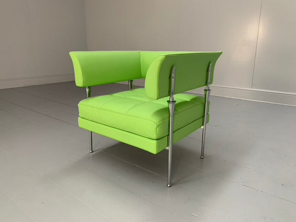 Poltrona Frau Hydra Enif Armchair - In Green Pelle Frau SC Leather @ REHAUS