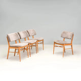 Porada Oak & Grey Fabric Nissa Dining Chairs, Set of 4 - REHAUS - Maurizio Marconato and Terry Zappa