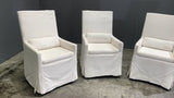 Restoration Hardware Belgian Track Arm Slipcovered Dining Armchair