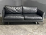 Montis Axel 2-Seater Black Leather Sofa