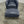 SCP Balzac Blue Leather Armchair and Footstool