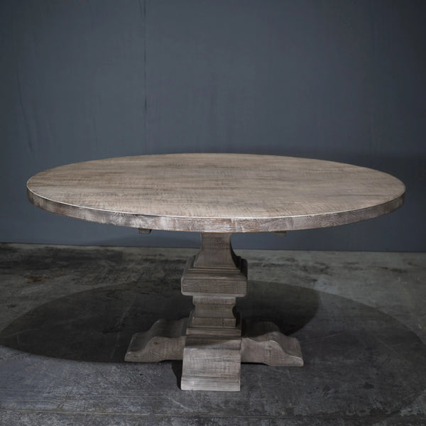 Reclaimed Oak Baluster Round Dining Table - REHAUS - Restoration Hardware