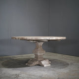 Reclaimed Oak Baluster Round Dining Table - REHAUS - Restoration Hardware