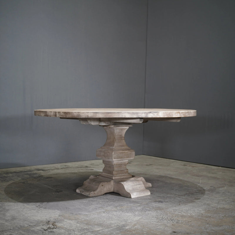 Reclaimed Oak Baluster Round Dining Table - REHAUS - Restoration Hardware