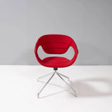 Red & Black Swivel Office Chairs, Set of 5 - REHAUS - Bespoke