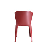 Red Leather Cassina Hola 367 Dining Armchair - REHAUS - Cassina