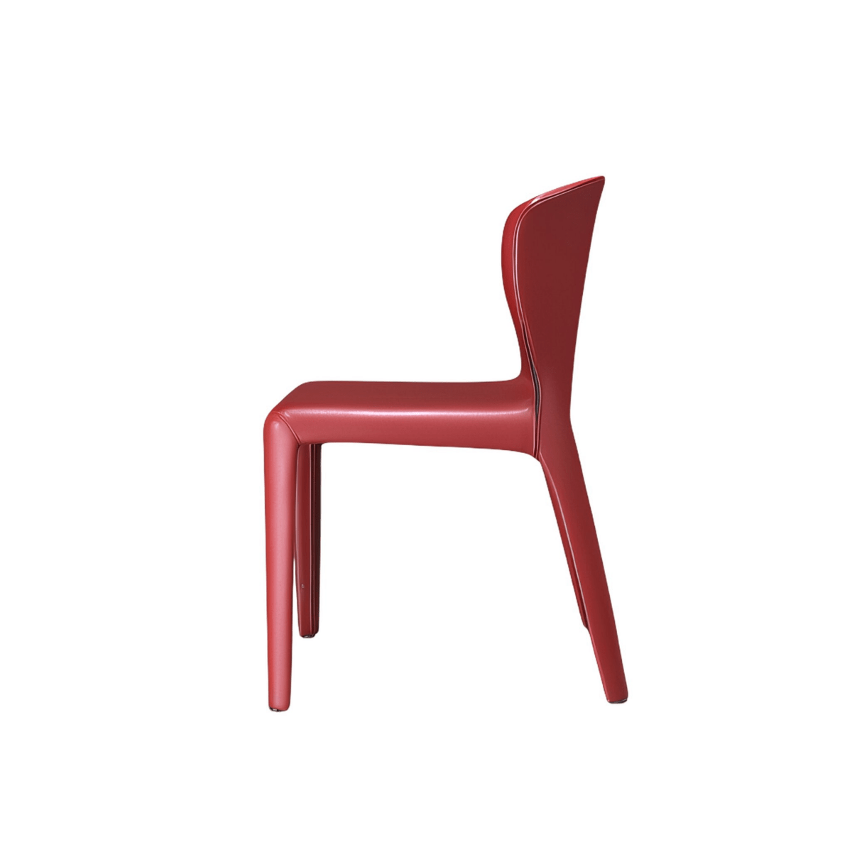 Red Leather Cassina Hola Dining Chair, Set of Six @ REHAUS