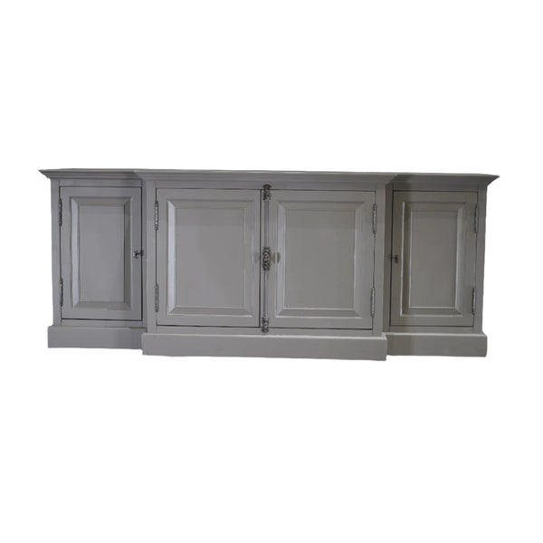 Restoration Hardware French Panel Grey Media Sideboard by Luay Al - Rawi - REHAUS - Restoration Hardware