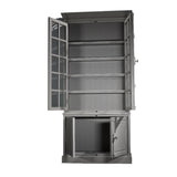 Restoration Hardware Grey Glass Two - Piece Cabinet @ REHAUS