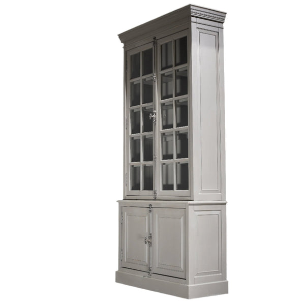 Restoration Hardware Grey Glass Two - Piece Cabinet @ REHAUS