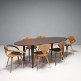 Cherner Classic Walnut Oval Dining Table and Set of 6 Chairs, 2013
