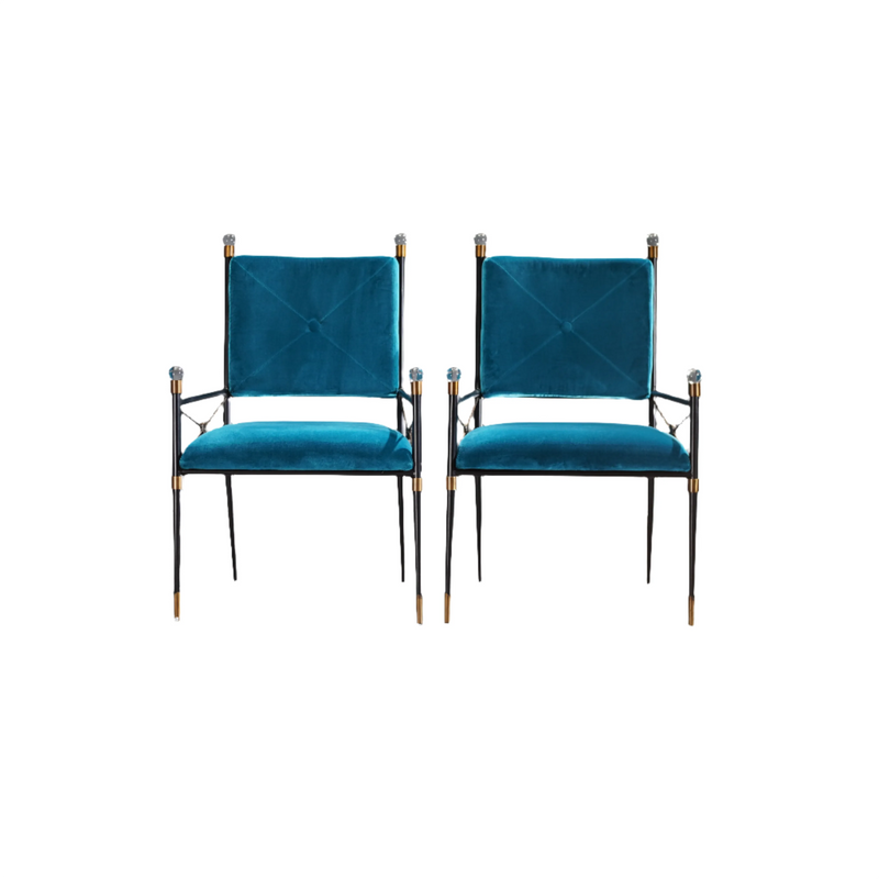 Rialto Peacock Rider Armchair by Jonathan Adler - REHAUS - Jonathan Adler