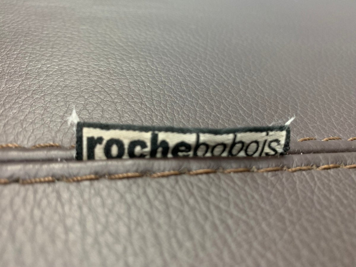 Roche Bobois 3 - Seat Sofa - In Dark Brown Leather @ REHAUS