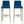 Roche Bobois by Carlesi Tonelli Studio Grey & Blue AIDA Bar Stools, Set of 2 - REHAUS - Carlesi Tonelli