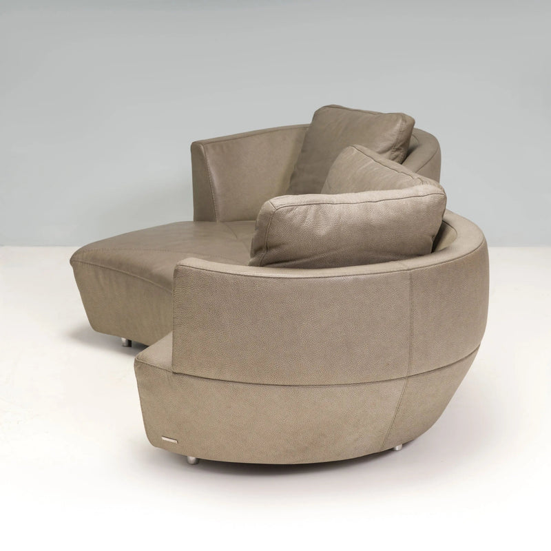 Roche Bobois by Gabriele Assmann & Alfred Kleene Leather Digital Curved Sofa - REHAUS - Gabriele Assmann & Alfred Kleene