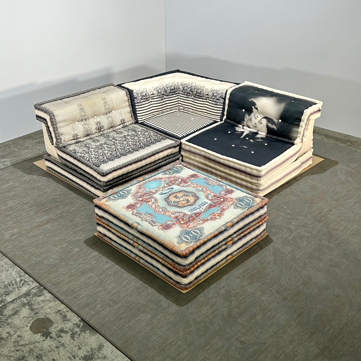 Roche Bobois Eight Piece Mah Jong Sectional Sofa Set by Jean Paul Gaultier and Hans Hopfer @ REHAUS