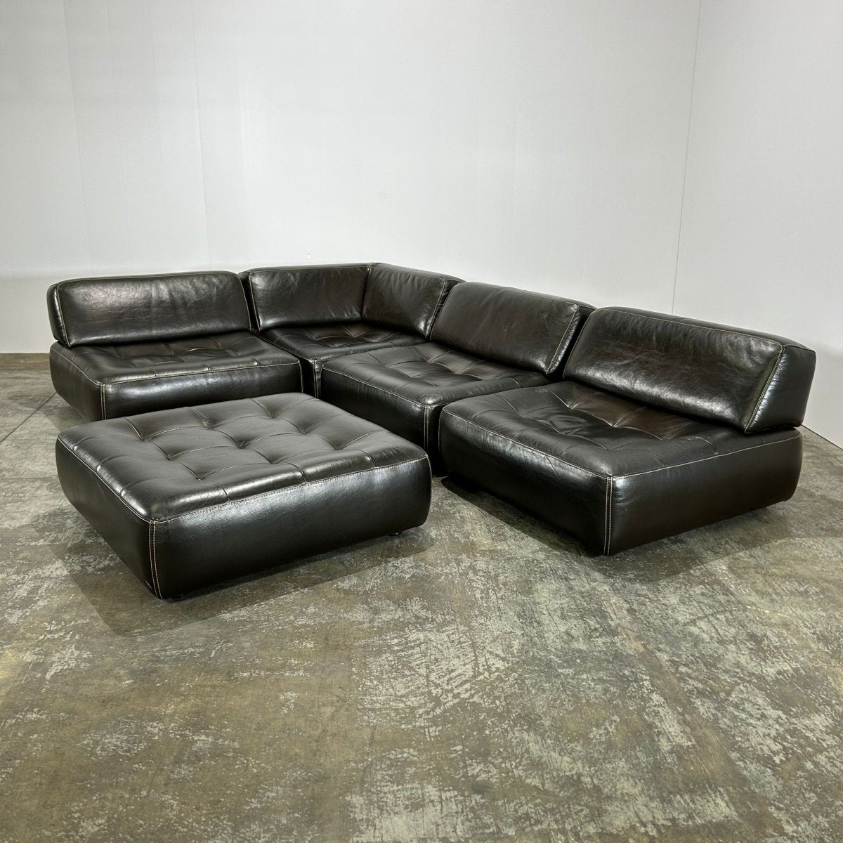Roche Bobois Flight Jacket Sectional Sofa & Ottoman @ REHAUS