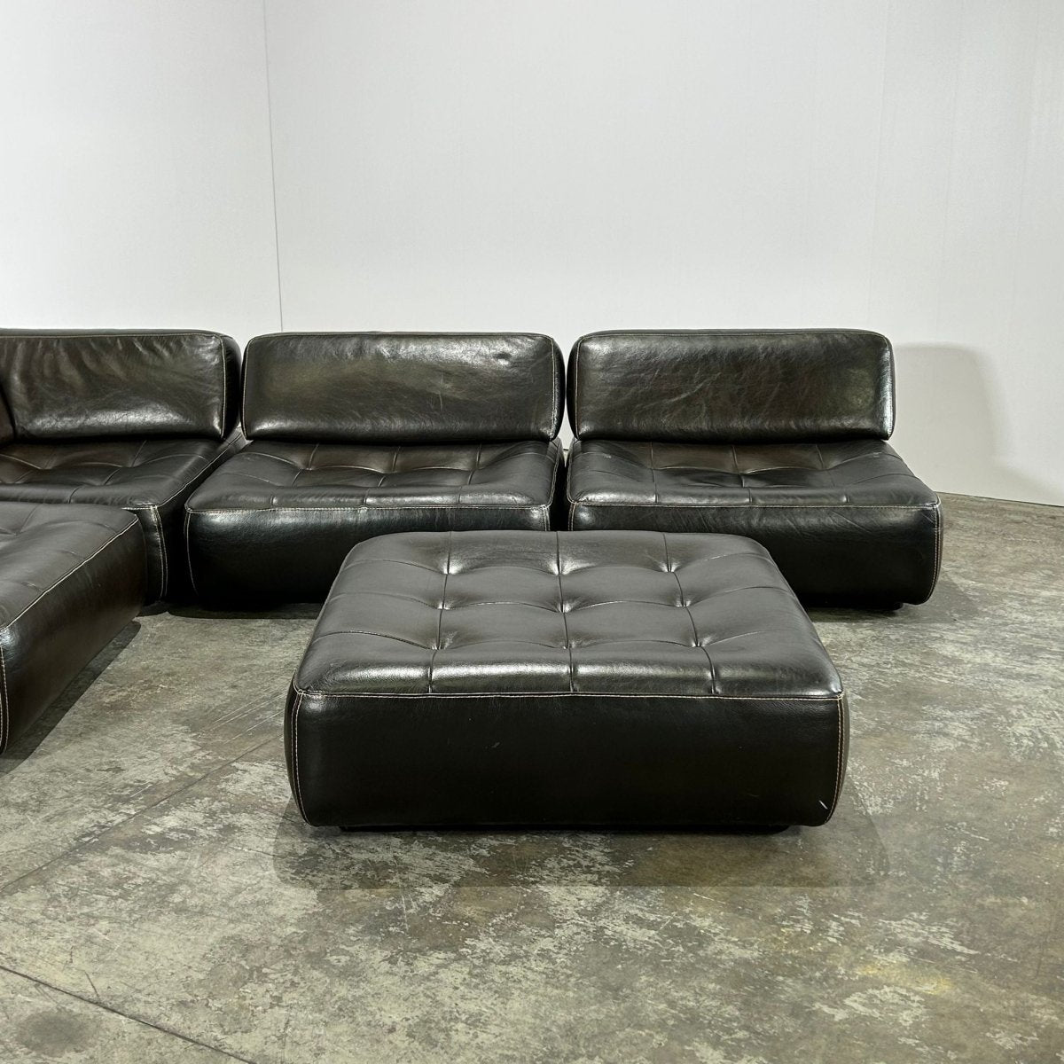 Roche Bobois Flight Jacket Sectional Sofa & Ottoman @ REHAUS
