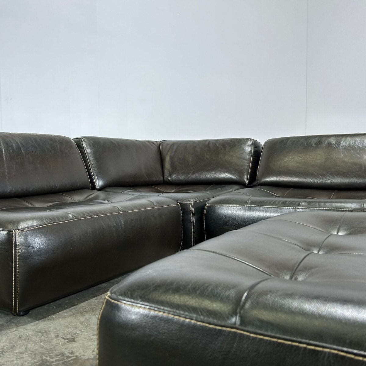 Roche Bobois Flight Jacket Sectional Sofa & Ottoman @ REHAUS