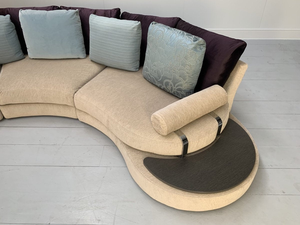 Roche Bobois Formentera Sofa - 5 - Seat Curved - In Chenille @ REHAUS