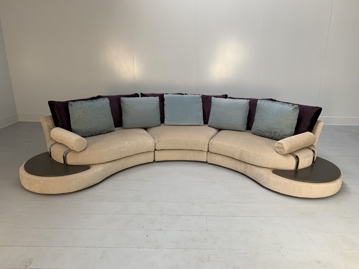 Roche Bobois Formentera Sofa - 5 - Seat Curved - In Chenille @ REHAUS